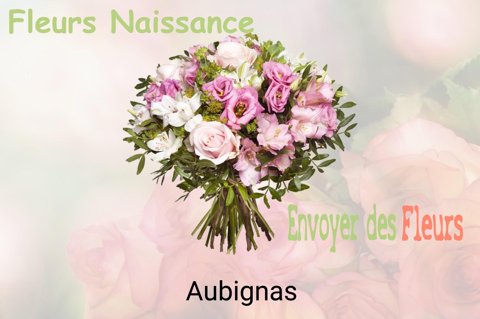Bouquet de fleurs de naissance livré à Aubignas